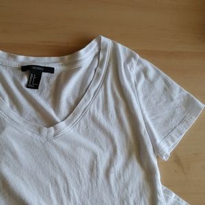 White vneck tshirt